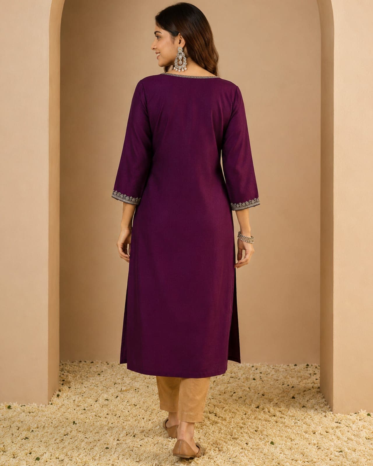 Single Long Kurti(S/Wine)