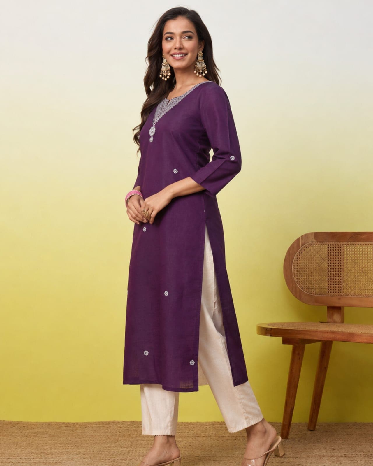 Single Long Kurti(S/Purple)
